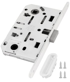 Замок межкомнатный WC AGB MEDIANA POLARIS B06102.50.91.567 с ответной планкой ​Белый