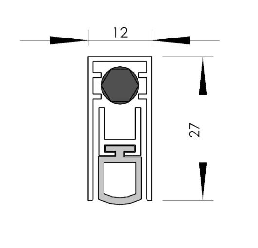 Порог автоматический БОВЕНТ ДД 3202 L=1030 мм