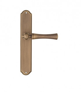Дверная ручка на планке Fratelli Cattini FOGGIA PL02-BY матовая бронза