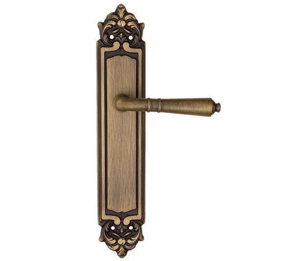 Дверная ручка на планке Fratelli Cattini TOSCANA PL96-BY матовая бронза