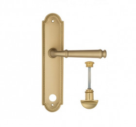 Дверная ручка на планке Fratelli Cattini FARFALLA WC-2 PL248-BS матовая латунь