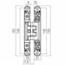 KUBICA HYBRID K2460CM CR.SAT петля скрытая универсальная асимметричная цвет МАТОВЫЙ ХРОМ 60 kg