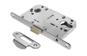 Защелка под цилиндр бесшумная PALIDORE 2045 PC Хром