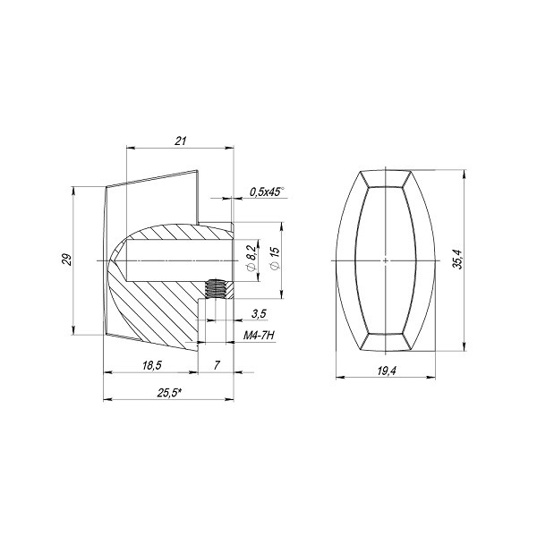 Вертушка на шток FUARO T.Knob-RL (CB-RL) SSG сатинированное золото