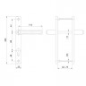 Ручка на планке PUNTO HANDLE.85.25.67-75 RAL 9016