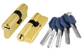 Цилиндровый механизм PUNTO Z400/70 mm (30+10+30) PB латунь 5 кл