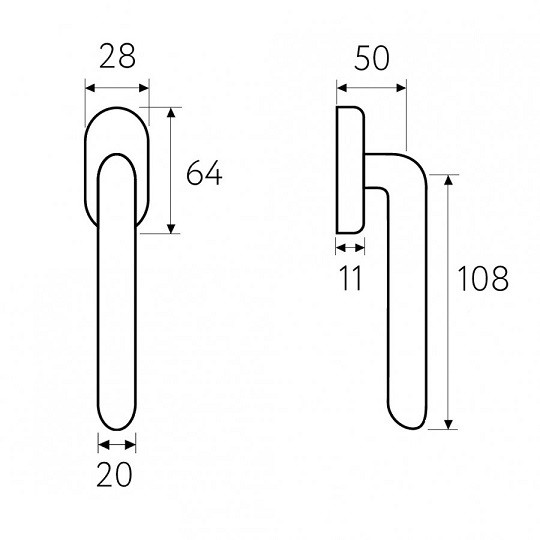 Ручка оконная Fratelli Cattini EMMA FW 7-CR полированный хром