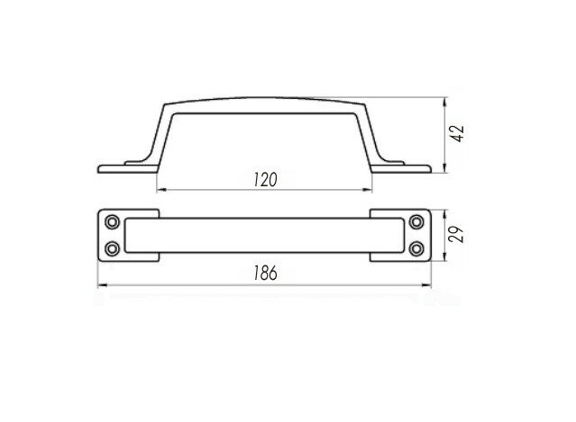 Ручка-скоба ЗЕНИТ РС100.01 медь