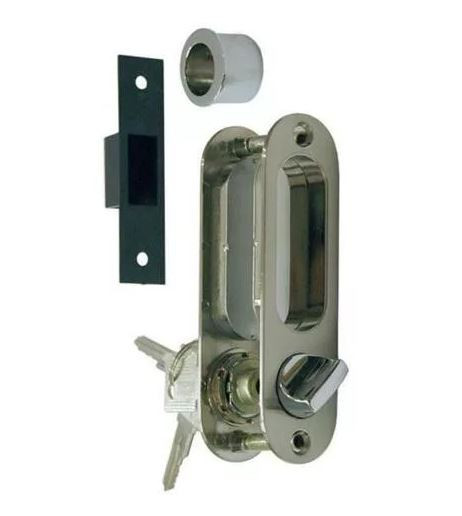 Ручки для раздвижной двери, ключ-завёртка ARCHIE A-K01/02-V1HH никель