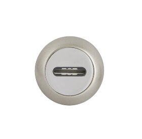 Накладка декоративная на сувальдный замок FUARO SC RM SN/CP-3 матовый никель/хром