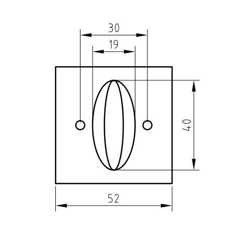 Завертка PALIDORE 050-TL-PC хром блестящий