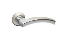 Ручка дверная FUARO ACCORD RM SN/CP-3 Матовый никель/хром