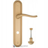 Дверная ручка на планке Fratelli Cattini LAVERA WC-2 PL288-BS матовая латунь