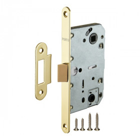 Защелка врезная пластиковая PUNTO PL96WC-50/BL GP золото