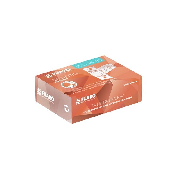 Защелка межкомнатная FUARO F12-45-25 BL черный