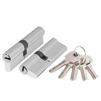 Цилиндровый механизм AJAX AX2000Key100 mm (45+10+45) CP хром 5 кл