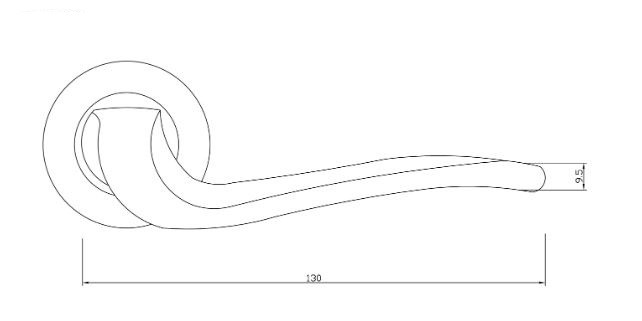 Ручка дверная RENZ INDH 424-08 MSW/CP Моретти матовый супер белый/хром блестящий