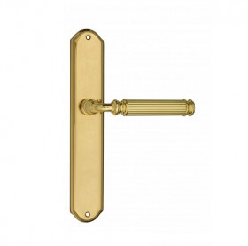 Дверная ручка на планке Fratelli Cattini ENCIA PL02-OLV полированная латунь