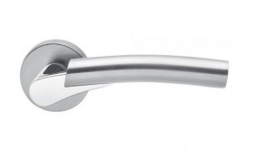 Ручка дверная COLOMBO Mixa CB21RSB-CR8 полированный хром / матовый хром