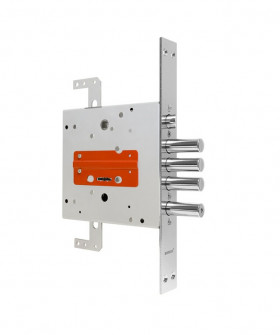 Замок врезной сувальдный с защёлкой BORDER ЗВ9-8 МК4Т/15 с тягами 5 кл. 77741