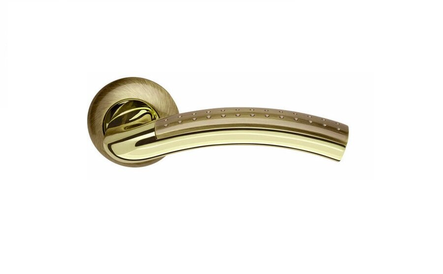 Ручка дверная ARMADILLO Libra LD26-1AB/GP-7 бронза/золото