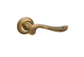 Ручка дверная FUARO ART RM AB/GP-7 бронза/золото