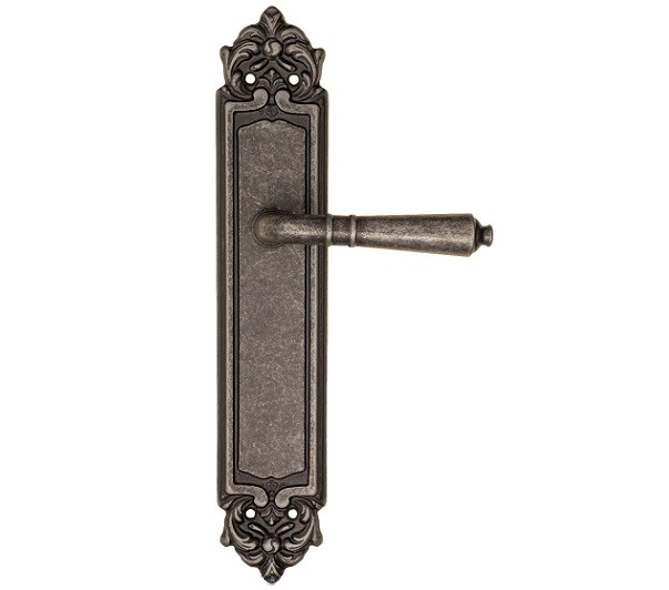 Дверная ручка на планке Fratelli Cattini TOSCANA PL96-IA античное серебро