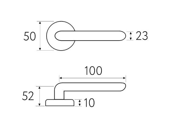 Ручка дверная Fratelli Cattini VALLE D1-OLV полированная латунь
