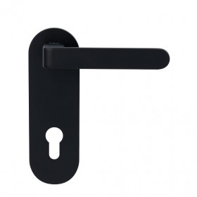 Дверная ручка на планке PORTA DI PARMA Fedra 2113.03.CYL Чёрный