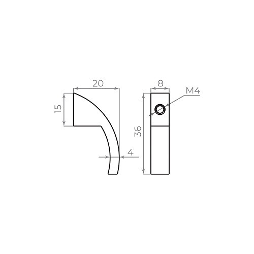 Ручка-кнопка AJAX мебельная MB-B-002 CP хром