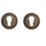 Накладка дверная под цилиндр Venezia CYL-1 D6 античная бронза (2 шт.)