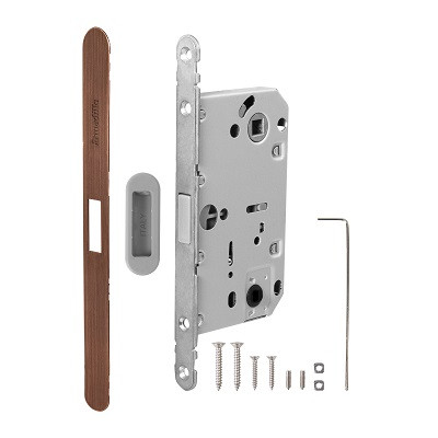 Магнитная защелка ARMADILLO WC с ответной планкой GRAVITY.PRO G01.196.50.96 AC медь