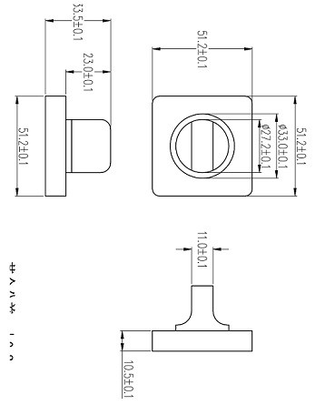 Завертка сантехническая RENZ INBK 02 SW/CP супер белый/хром блестящий