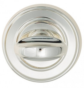 Завертка сантехническая Venezia WC-2 D6 натуральное серебро + черный