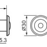 Глазок дверной FUARO DV 1/60-35/Z/HD (VIEWER 1 DVZ) CP хром