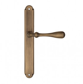 Дверная ручка на планке Fratelli Cattini RETRO PL01-BY матовая бронза