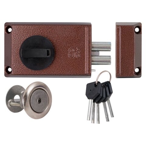 Замок накладной САМ ЗНД1А/Д полимерное покрытие /88300/