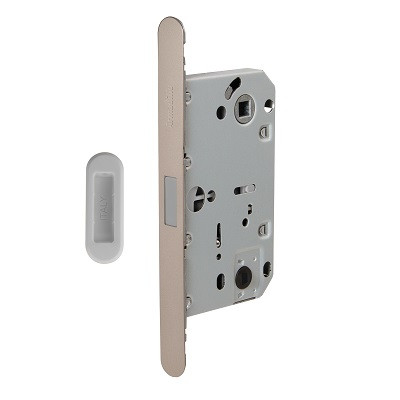 Магнитная защелка ARMADILLO WC с ответной планкой GRAVITY.PRO G01.196.50.96 SN матовый никель
