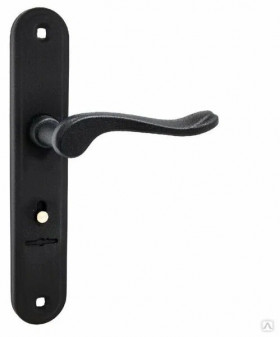 Ручка дверная Гардиан 4132 Вега черный муар 124:1:54(9005)