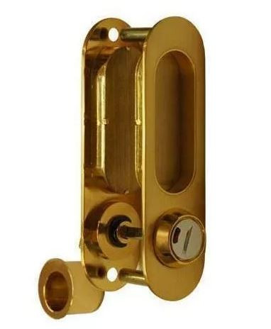 Ручки для раздвижной двери с заверткой ARCHIE A-K01/02-V2II матовое золото