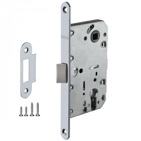 Замок врезной под цилиндр PUNTO PL85-50/BL AL алюминий