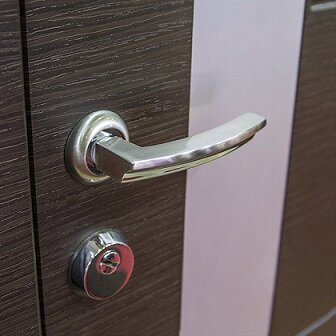 Ручка для входной двери FUARO ALFA AR BL-24 чёрный