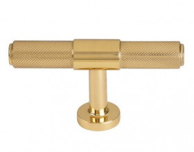 Мебельная ручка FORME PM08 &quot;Т&quot; ALYA ПОЛИРОВАННАЯ ЛАТУНЬ