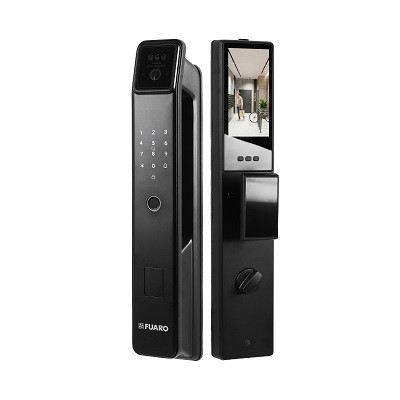 Ручка-автомат для замка врезного FUARO SLA-02.60.85 auto Tuya WiFi черная
