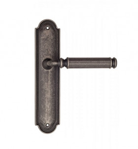 Дверная ручка на планке Fratelli Cattini ENCIA PL248-IA античное серебро