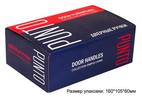 Ручка дверная PUNTO LOGICA TL SN/CP-3 матовый никель/хром 105 мм