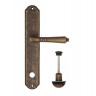 Дверная ручка на планке Fratelli Cattini TOSCANA WC-2 PL02-BA античная бронза