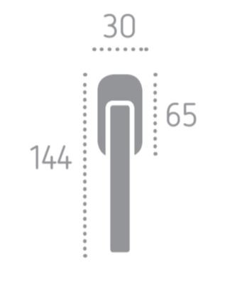 Оконная ручка FORME A0204 INNOVA МАТОВЫЙ ХРОМ