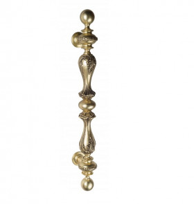 Ручка скоба Venezia PALAZZO 640мм (445мм) французское золото + коричневый