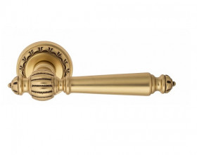 Ручка дверная Venezia PELLESTRINA D2 французское золото + коричневый
